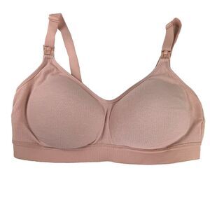 Nursing Maternity Momcozy Women M Beige Seamless Wireless Padded Nursing Bra